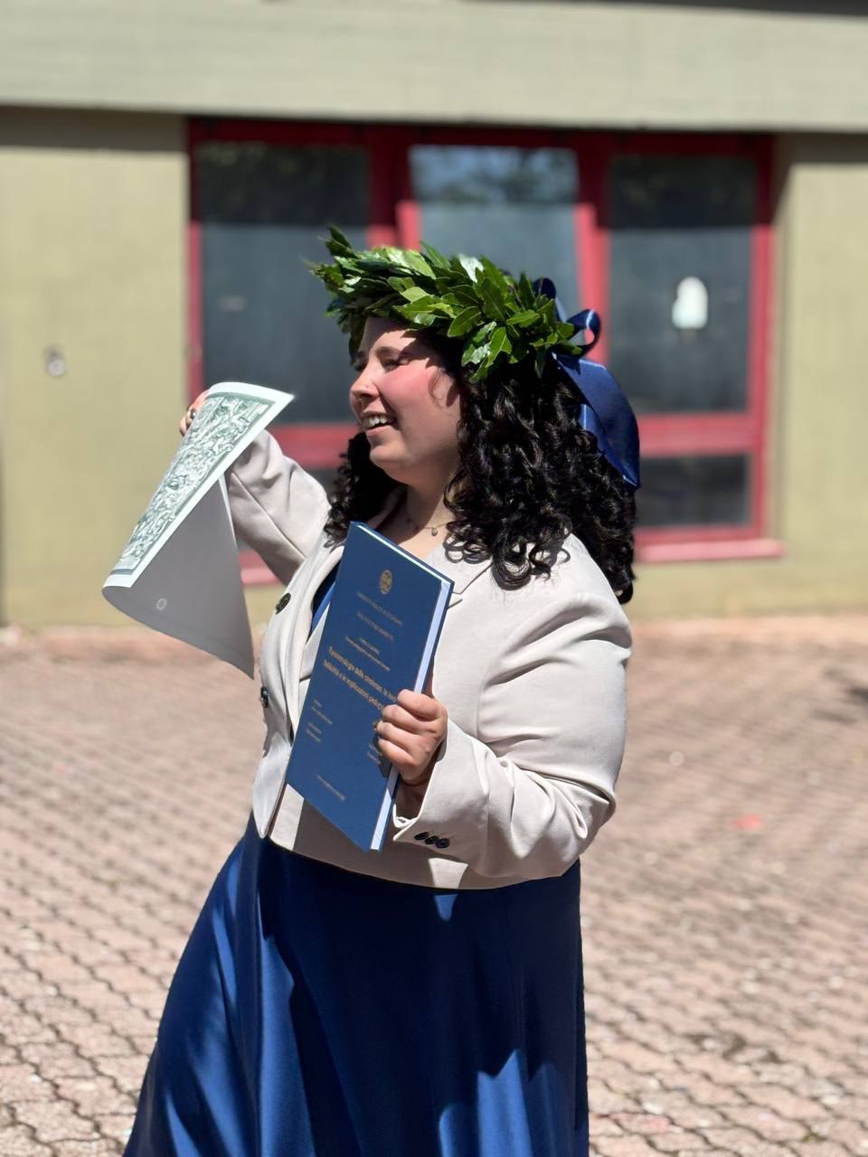Susanna Cidu il giorno della laurea